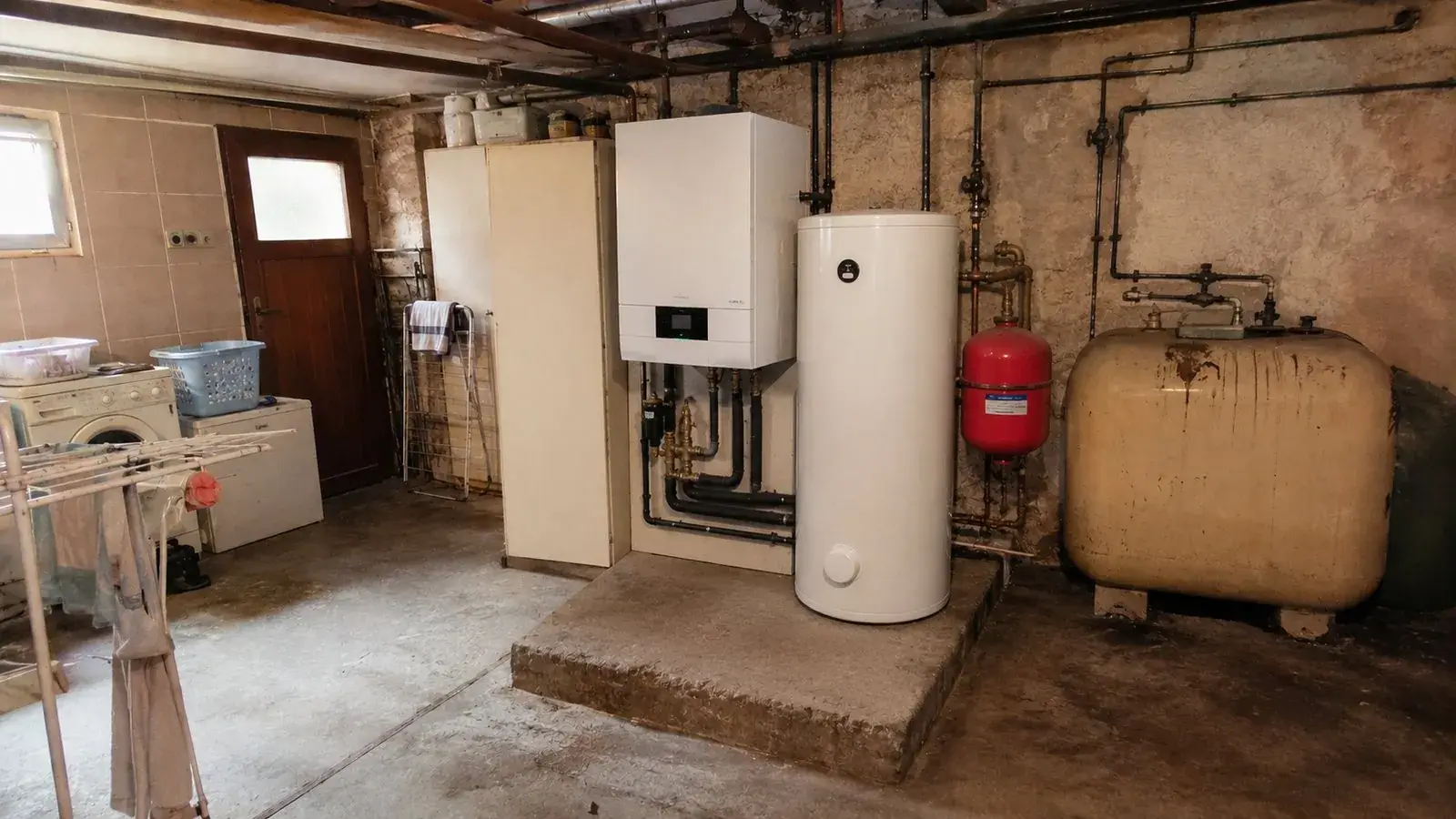 Pompe à chaleur moderne installée